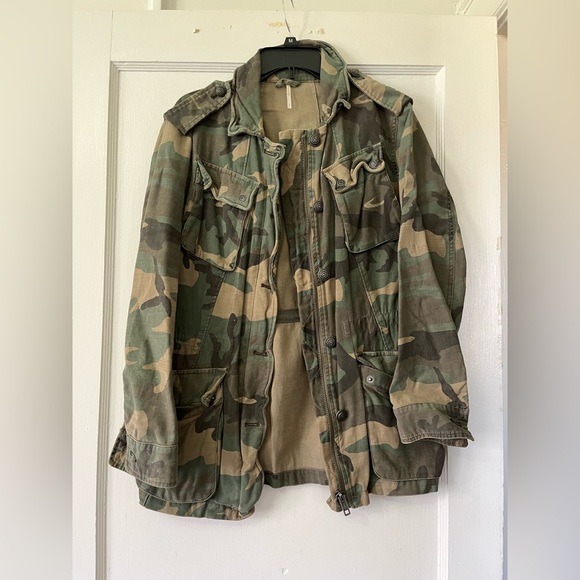 Free People Not Your Brothers Surplus Military Jacket - Picture 1 of 4